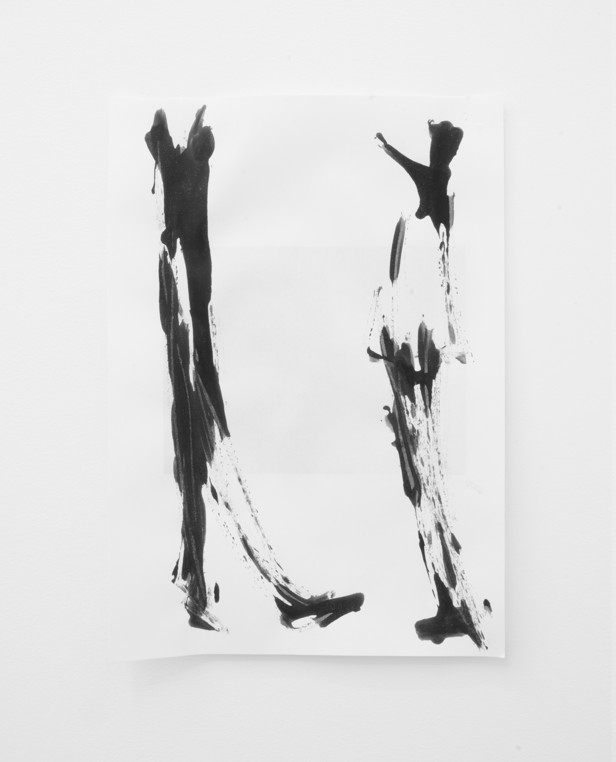 Deo-Drawing (Portrait 4)2017Printing ink on paper29.7 x 21 cm