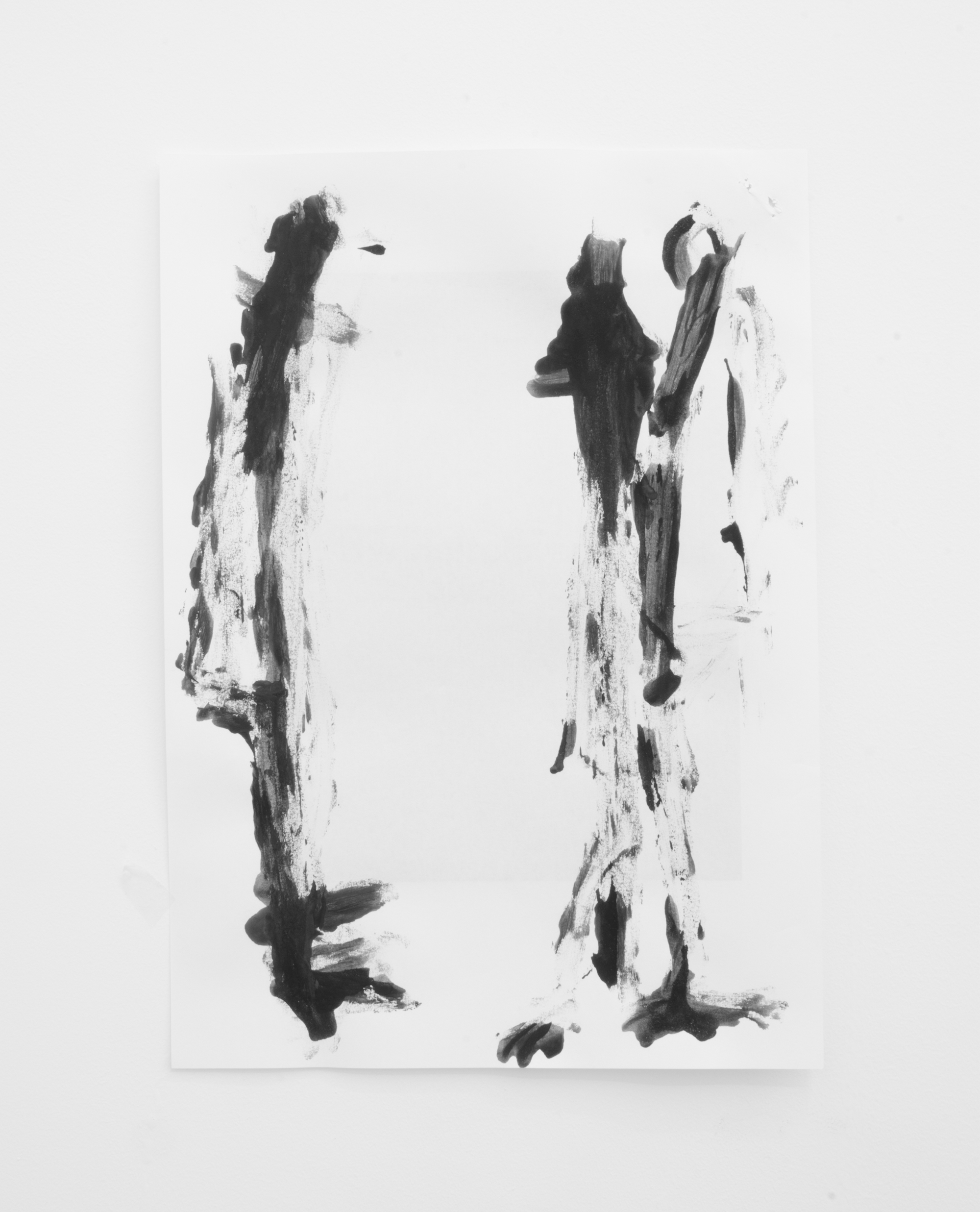 Deo-Drawing (Portrait 5)2017Printing ink on paper29.7 x 21 cm